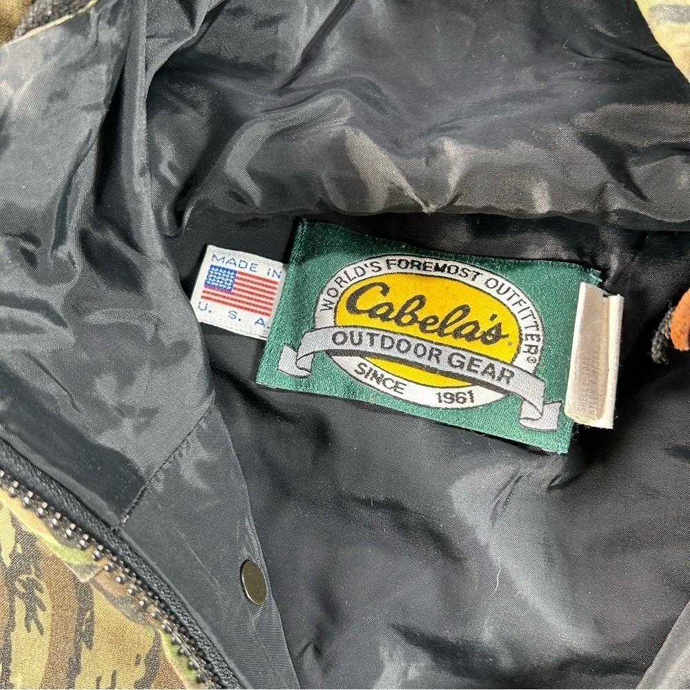 Vintage Cabelas Jacket Men XL Green Realtree Camo Gore Tex Gorpcore 90s USA Made - Picture 6 of 8